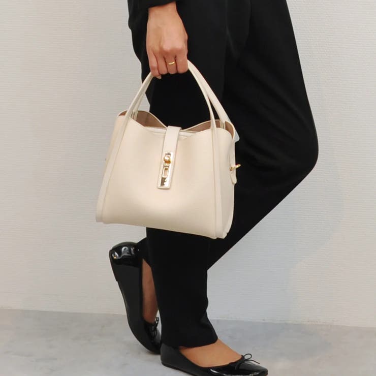 カシュカシュ cachecache / 3レイヤーヒネリ金具2wayトート | UNBILLION | 詳細画像2 