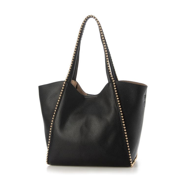 ブラック | カシュカシュ cachecache / ボールチェーン2wayトートバッグ | UNBILLION