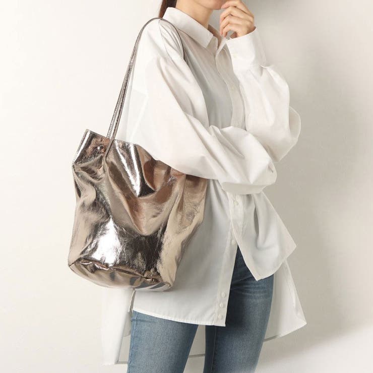 カシュカシュ / クラッシュメタリック肩入れバケツトートバッグ | UNBILLION | 詳細画像8 