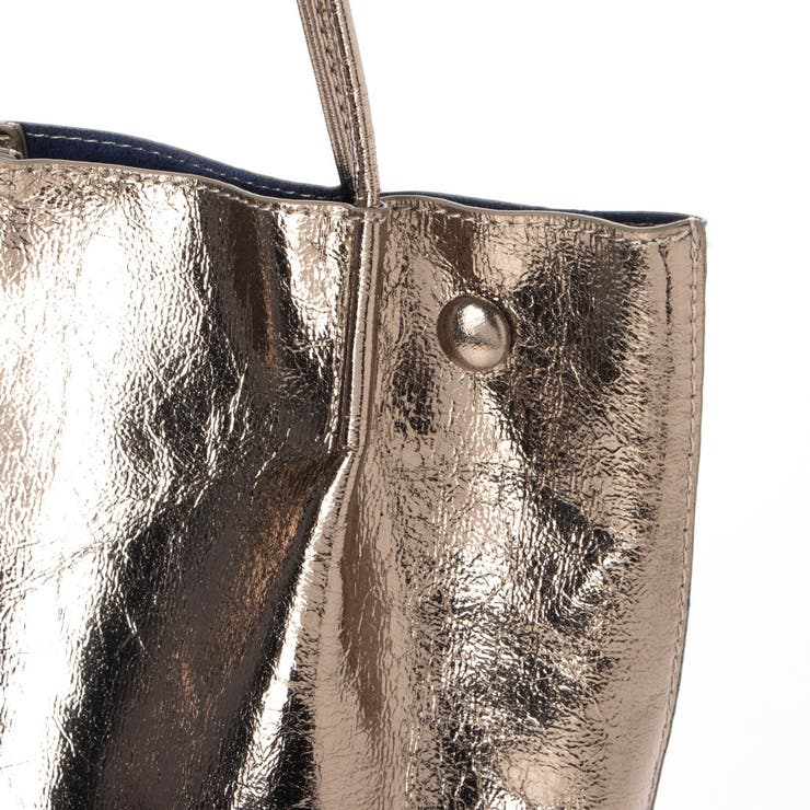 カシュカシュ / クラッシュメタリック肩入れバケツトートバッグ | UNBILLION | 詳細画像11 