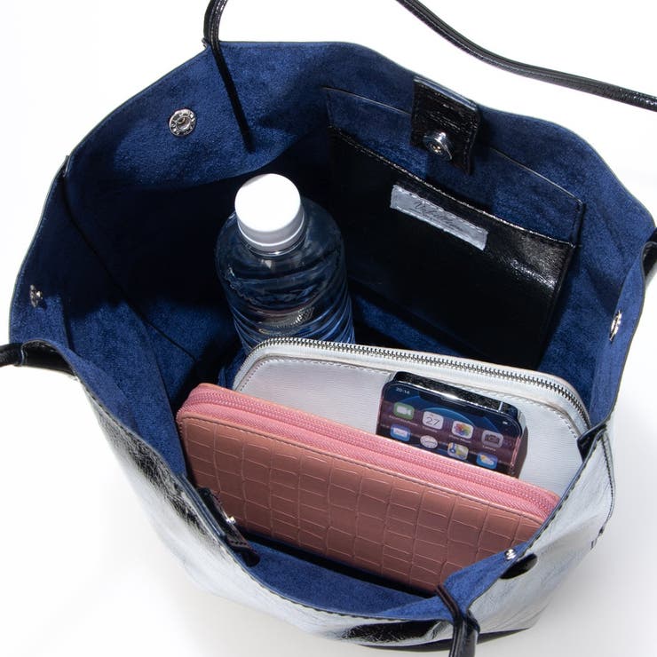 カシュカシュ / クラッシュメタリック肩入れバケツトートバッグ | UNBILLION | 詳細画像7 