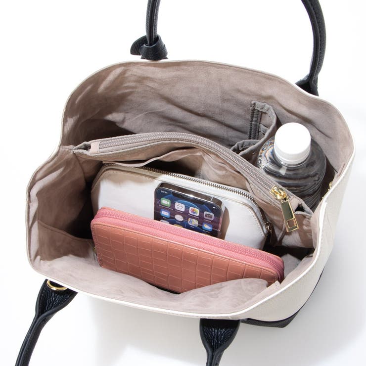 カシュカシュ  / ショルダー付きパーテーション合成皮革トート | UNBILLION | 詳細画像8 