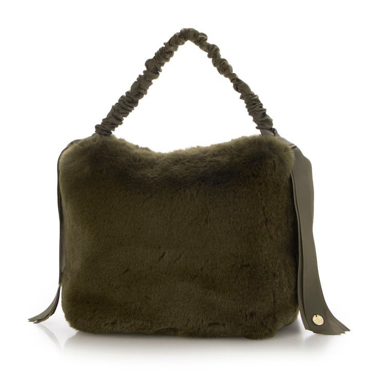 カーキ | カシュカシュ / 下がりグログランワンハンドルエコファートート | UNBILLION