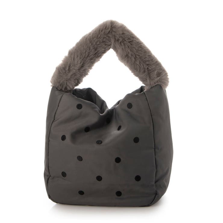 カシュカシュ cachecache / エコファーワンハンドルドット刺繍トート | UNBILLION | 詳細画像7 