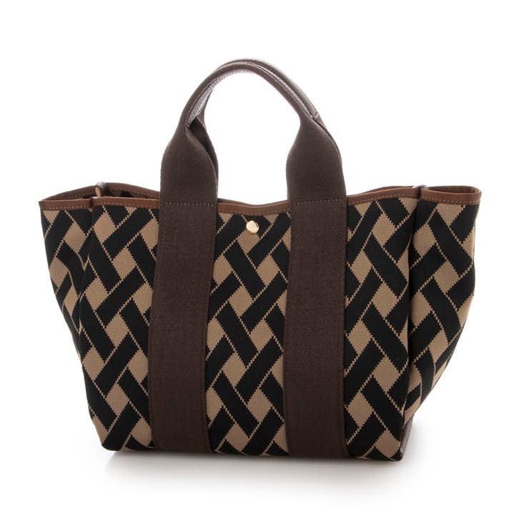 ブラウンミックス | カシュカシュ / 柄アソートジャガード2wayトートバッグ | UNBILLION