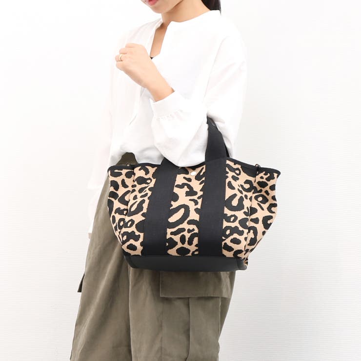 レオパード | カシュカシュ / 柄アソートジャガード2wayトートバッグ | UNBILLION