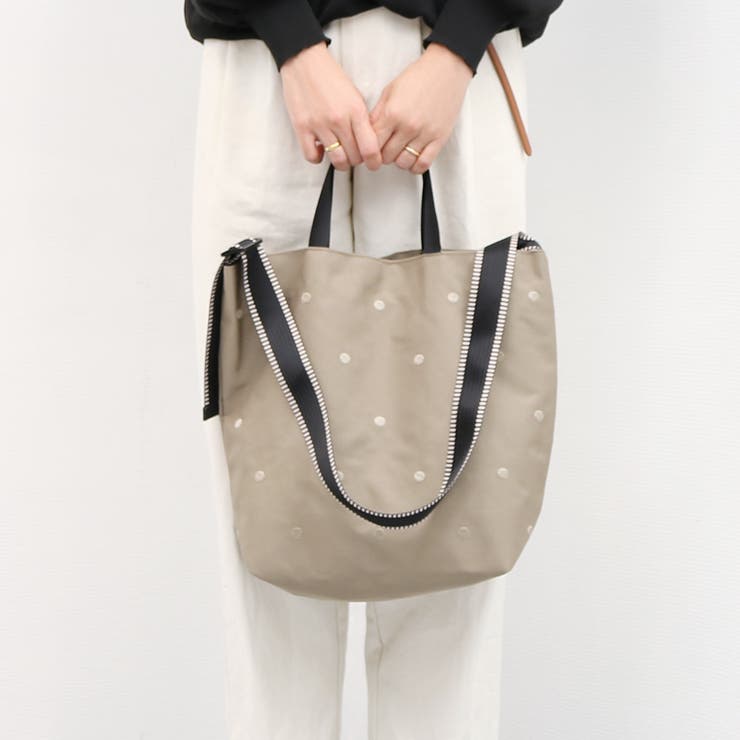 カシュカシュ cachecache / ドット刺繍ナイロン2wayショルダー | UNBILLION | 詳細画像8 