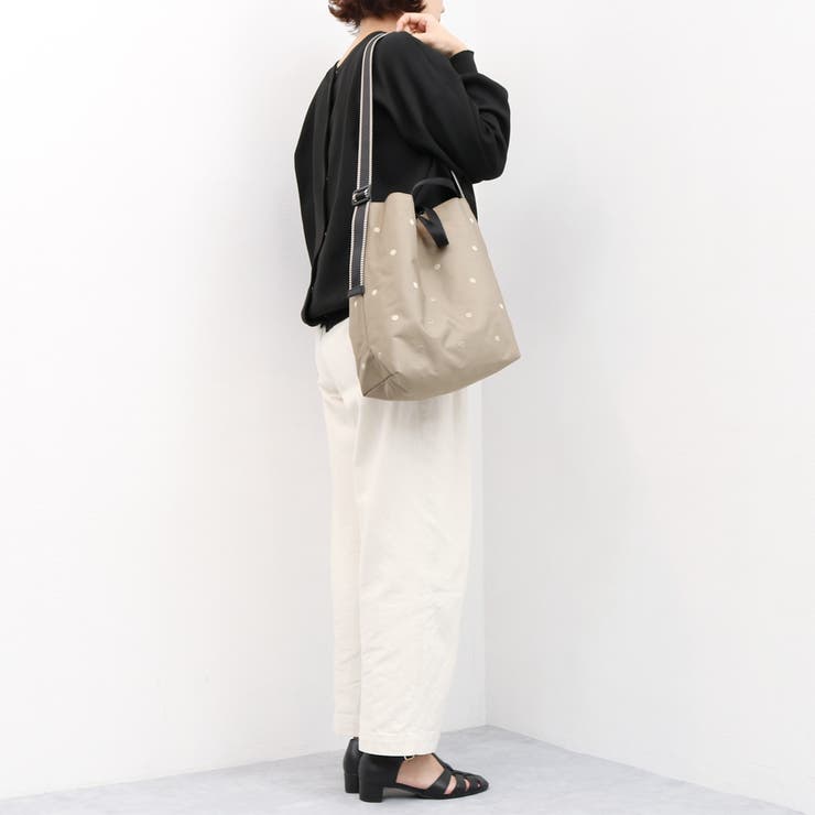 カシュカシュ cachecache / ドット刺繍ナイロン2wayショルダー | UNBILLION | 詳細画像9 