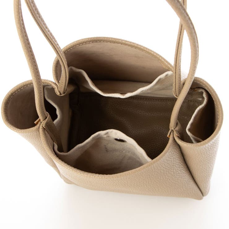 カシュカシュ cachecache / シュリンク合皮ワンハンドル手提げ | UNBILLION | 詳細画像4 