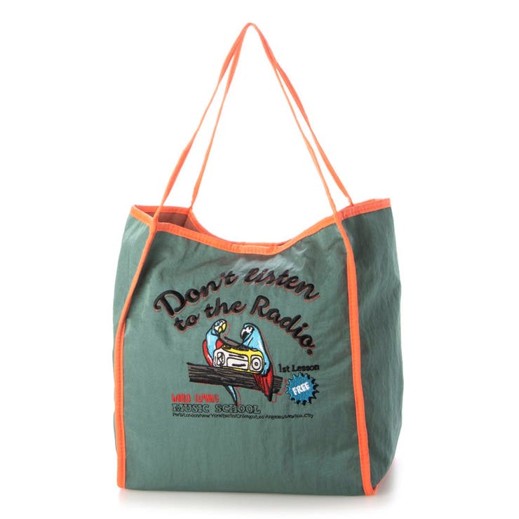 グリーン | カシュカシュ cachecache / アソート柄刺繍トートバッグ | UNBILLION