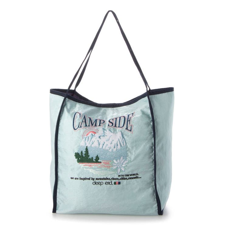 ライトブルー | カシュカシュ cachecache / アソート柄刺繍トートバッグ | UNBILLION