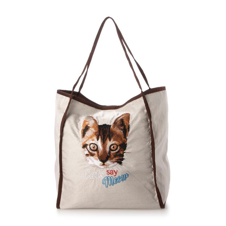 ライトグレー | カシュカシュ cachecache / アソート柄刺繍トートバッグ | UNBILLION