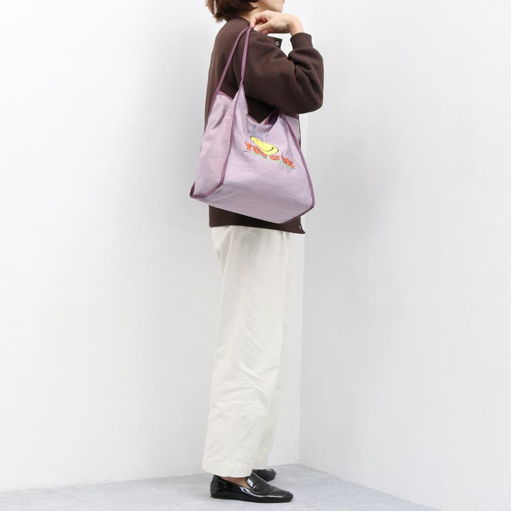 カシュカシュ cachecache / スマイル柄刺繍トートバッグ | UNBILLION | 詳細画像9 