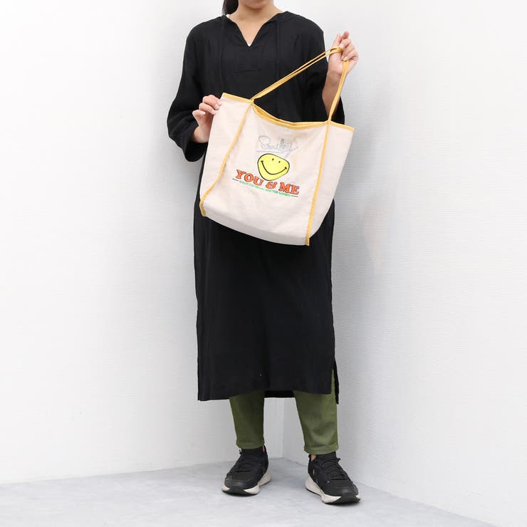 カシュカシュ cachecache / スマイル柄刺繍トートバッグ | UNBILLION | 詳細画像2 