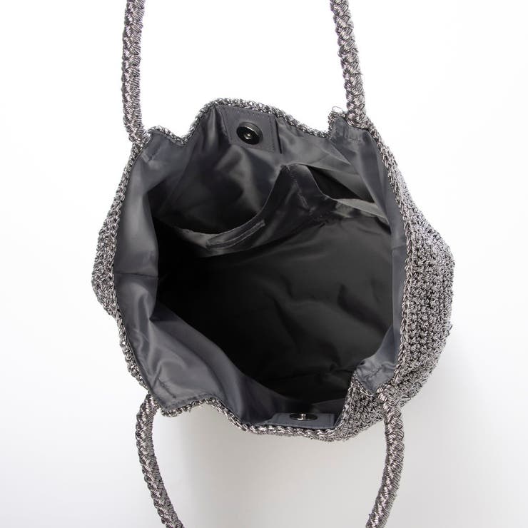 カシュカシュ cachecache / メタリックコード柄編みトートバッグ | UNBILLION | 詳細画像20 