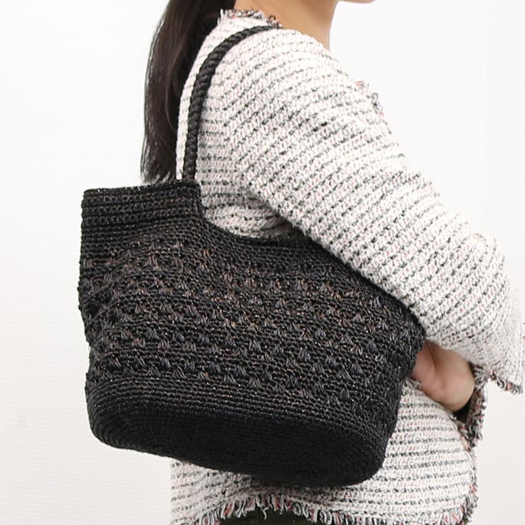 カシュカシュ cachecache / メタリックコード柄編みトートバッグ | UNBILLION | 詳細画像7 