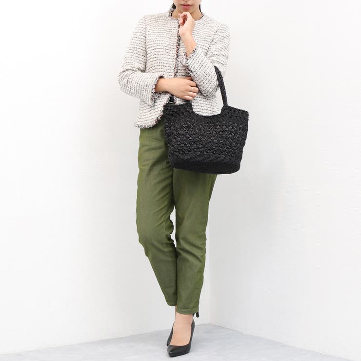 カシュカシュ cachecache / メタリックコード柄編みトートバッグ | UNBILLION | 詳細画像8 