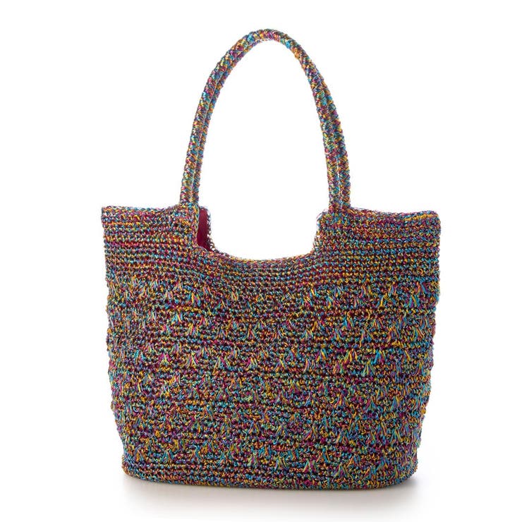 ミックス | カシュカシュ cachecache / メタリックコード柄編みトートバッグ | UNBILLION