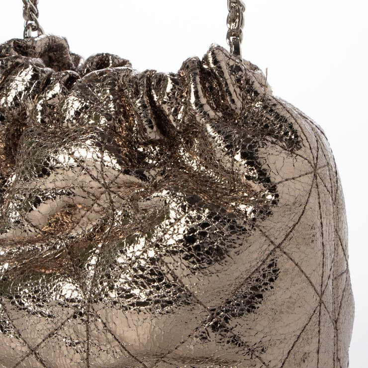 カシュカシュ  / 口元ギャザーメタリックキルトミニショルダー | UNBILLION | 詳細画像13 