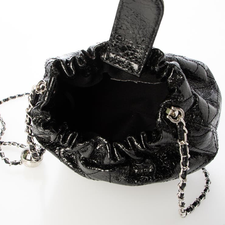 カシュカシュ  / 口元ギャザーメタリックキルトミニショルダー | UNBILLION | 詳細画像18 