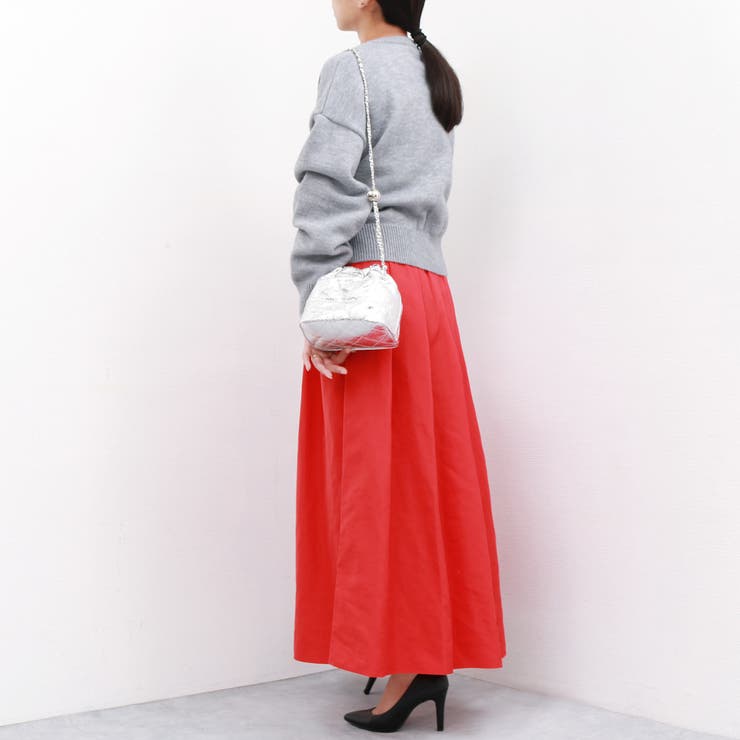 カシュカシュ  / 口元ギャザーメタリックキルトミニショルダー | UNBILLION | 詳細画像3 