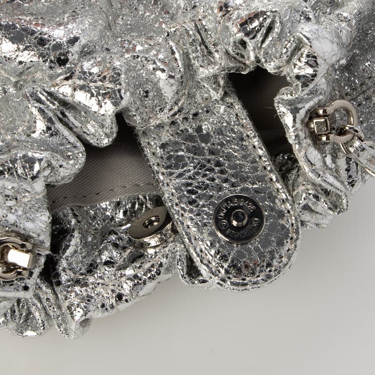 カシュカシュ  / 口元ギャザーメタリックキルトミニショルダー | UNBILLION | 詳細画像8 