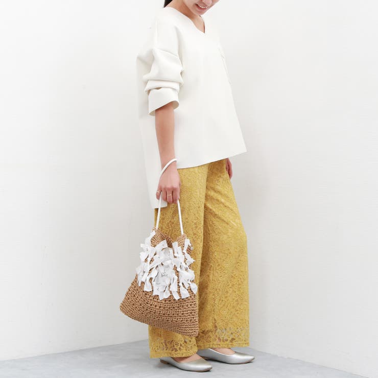 カシュカシュ cachecache / ペーパー手編みリボントート | UNBILLION | 詳細画像2 