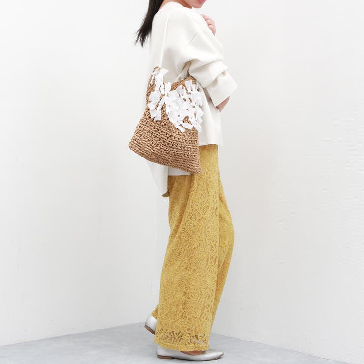 カシュカシュ cachecache / ペーパー手編みリボントート | UNBILLION | 詳細画像4 