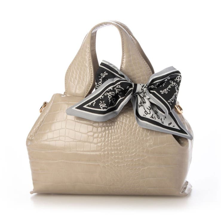 グレー | カシュカシュ cachecache / スカーフ付きラウンドミニショルダー | UNBILLION