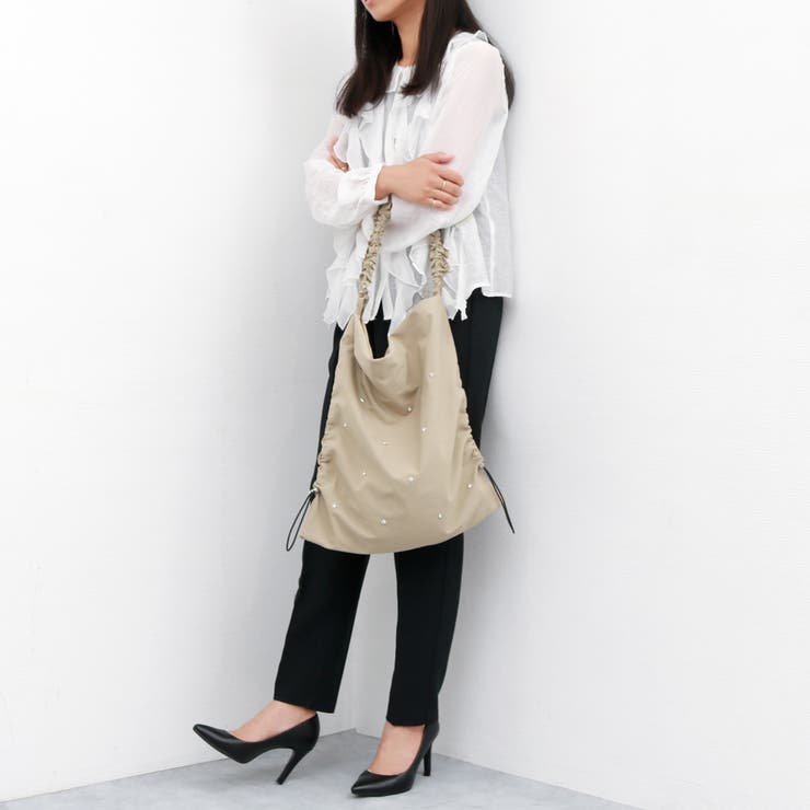 カシュカシュ cachecache / ビジュー付きワンハンドルトート | UNBILLION | 詳細画像2 