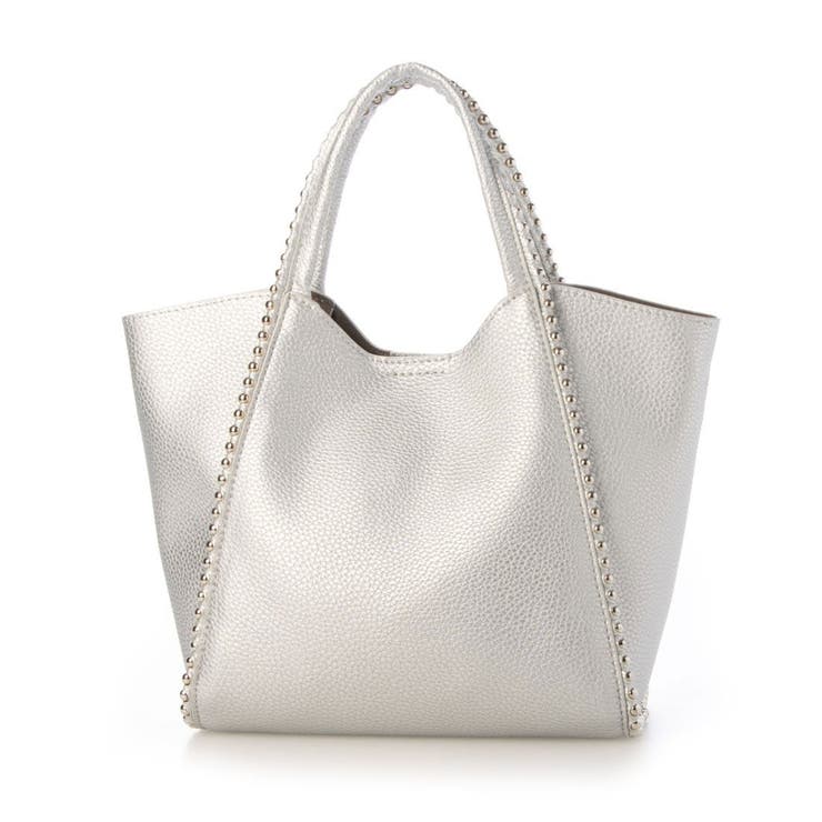 シルバー | カシュカシュ cachecache / ボールチェーン2wayミニトートバッグ | UNBILLION