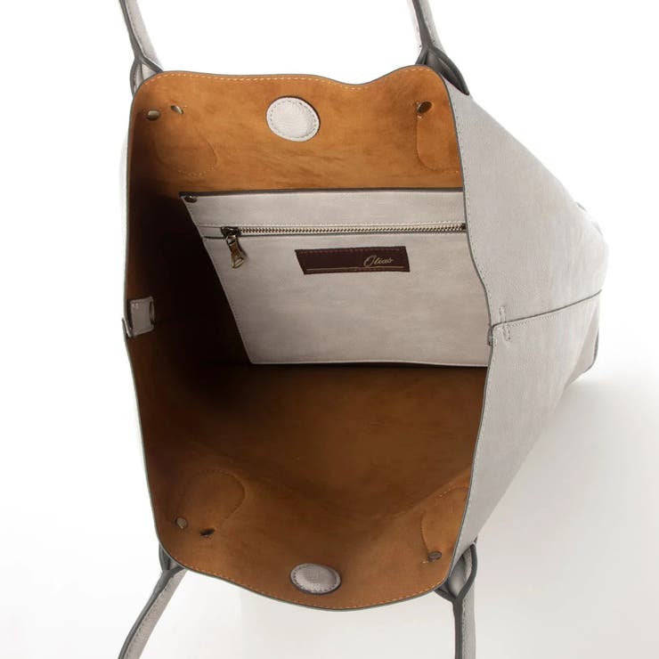 オティアス / バッグインバッグ付きシュリンクレザータイプ合皮トートバッグ | UNBILLION | 詳細画像11 