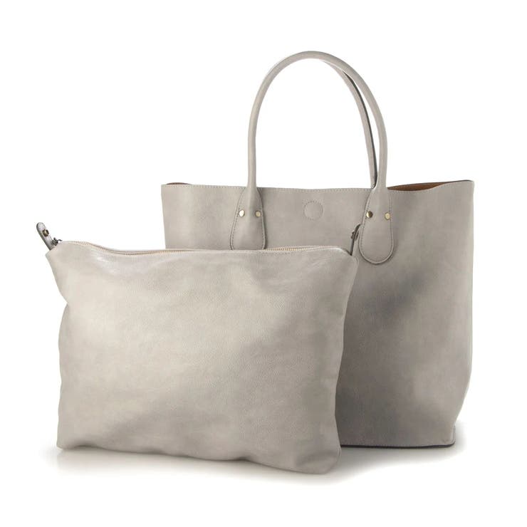 オティアス / バッグインバッグ付きシュリンクレザータイプ合皮トートバッグ | UNBILLION | 詳細画像13 