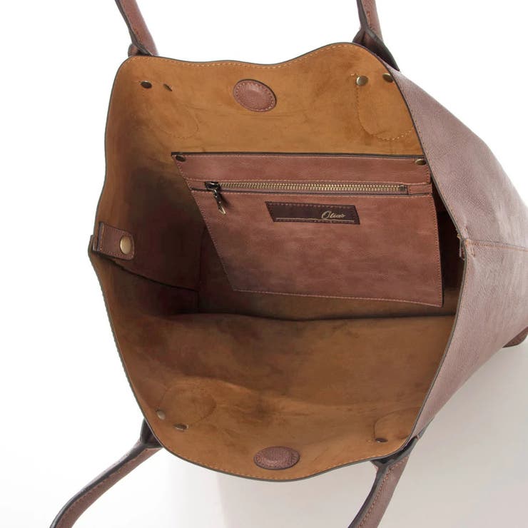 オティアス / バッグインバッグ付きシュリンクレザータイプ合皮トートバッグ | UNBILLION | 詳細画像17 