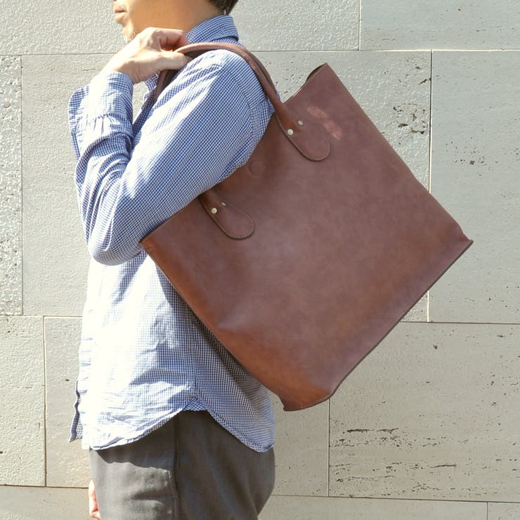 オティアス / バッグインバッグ付きシュリンクレザータイプ合皮トートバッグ | UNBILLION | 詳細画像20 