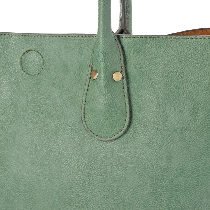 オティアス / バッグインバッグ付きシュリンクレザータイプ合皮トートバッグ | UNBILLION | 詳細画像32 