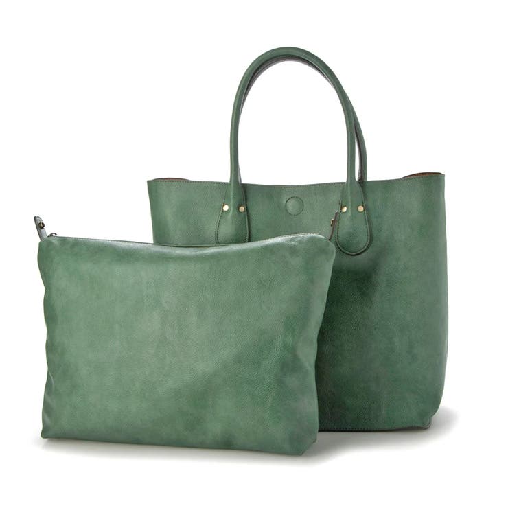 オティアス / バッグインバッグ付きシュリンクレザータイプ合皮トートバッグ | UNBILLION | 詳細画像33 