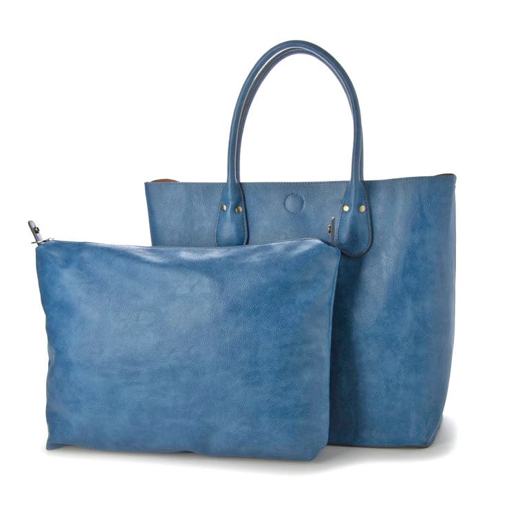 オティアス / バッグインバッグ付きシュリンクレザータイプ合皮トートバッグ | UNBILLION | 詳細画像40 