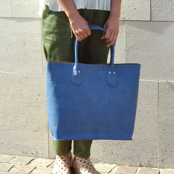 オティアス / バッグインバッグ付きシュリンクレザータイプ合皮トートバッグ | UNBILLION | 詳細画像41 