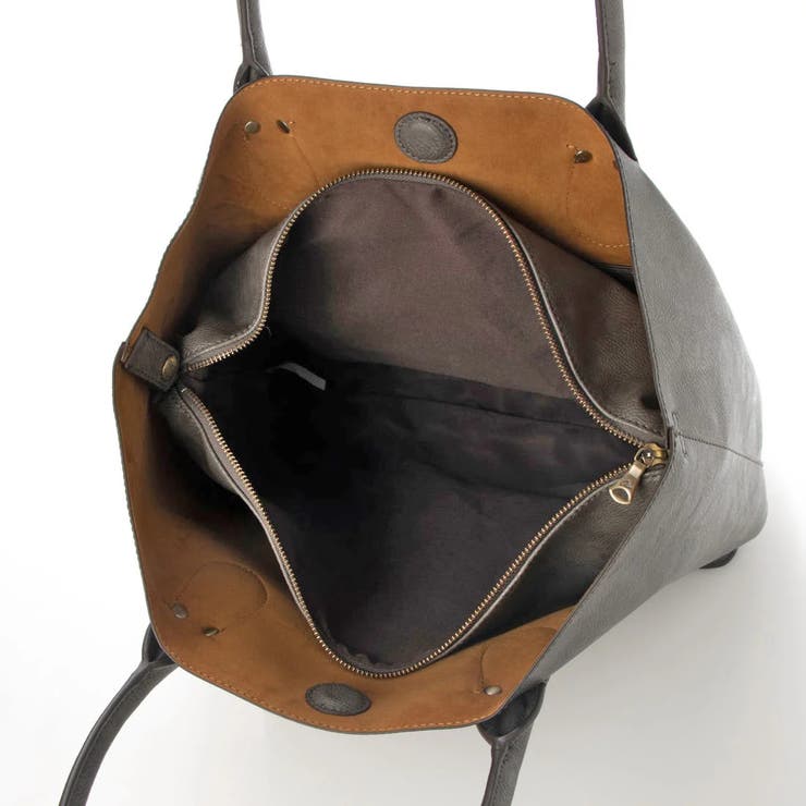 オティアス / バッグインバッグ付きシュリンクレザータイプ合皮トートバッグ | UNBILLION | 詳細画像50 