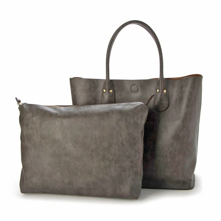 オティアス / バッグインバッグ付きシュリンクレザータイプ合皮トートバッグ | UNBILLION | 詳細画像53 