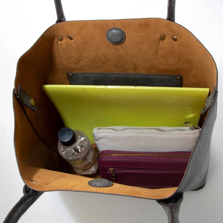 オティアス / バッグインバッグ付きシュリンクレザータイプ合皮トートバッグ | UNBILLION | 詳細画像54 