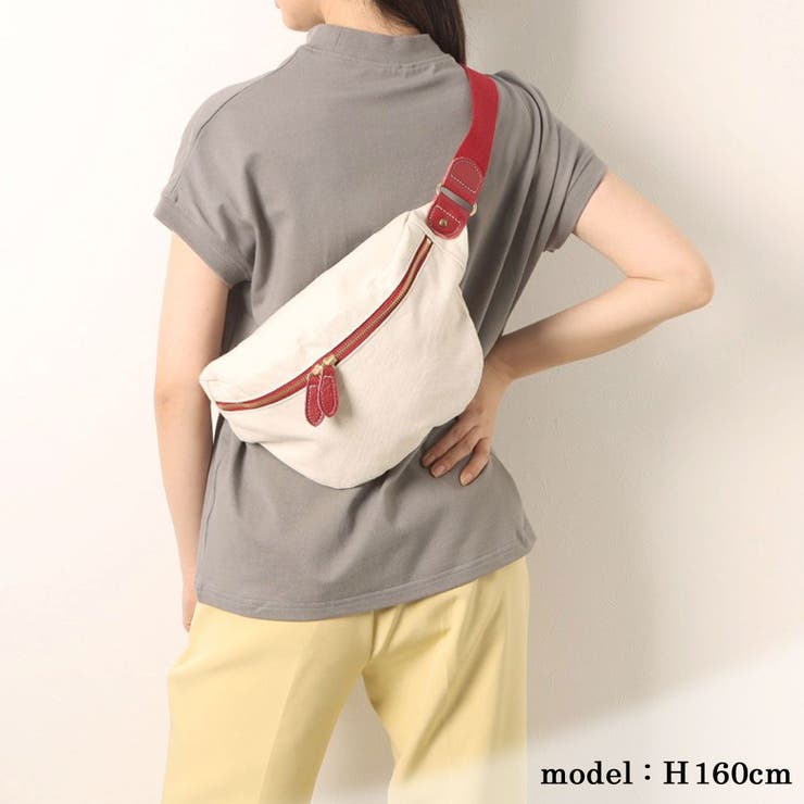 Otias オティアス / 日本製8号帆布×シュリンクレザーウエストバッグ