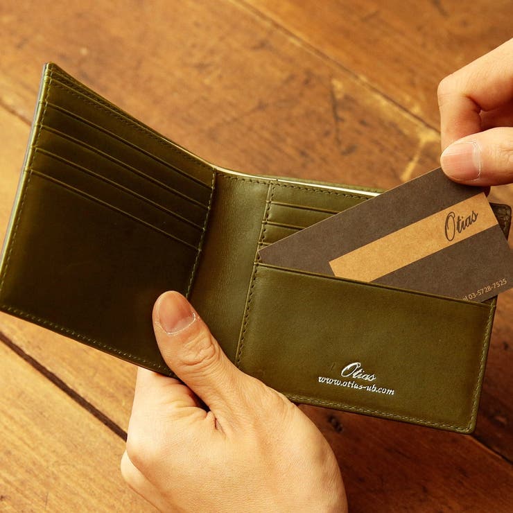 オティアス Otias / コードバン調牛革バイカラー二つ折り財布 | UNBILLION | 詳細画像13 