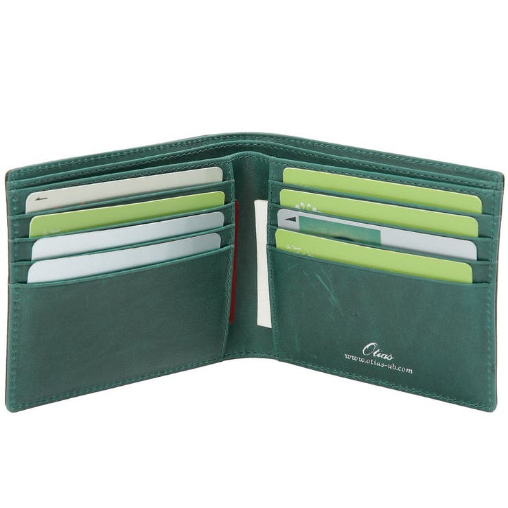 オティアス Otias / コードバン調牛革バイカラー二つ折り財布 | UNBILLION | 詳細画像24 