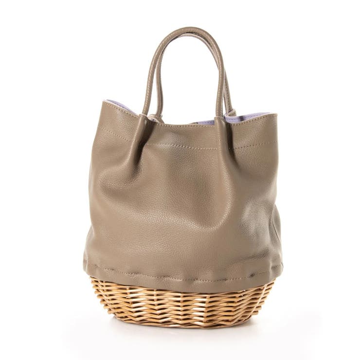 ペルケ perche / 牛革×ヤナギ底2wayトートバッグ[品番：UBOW0009405