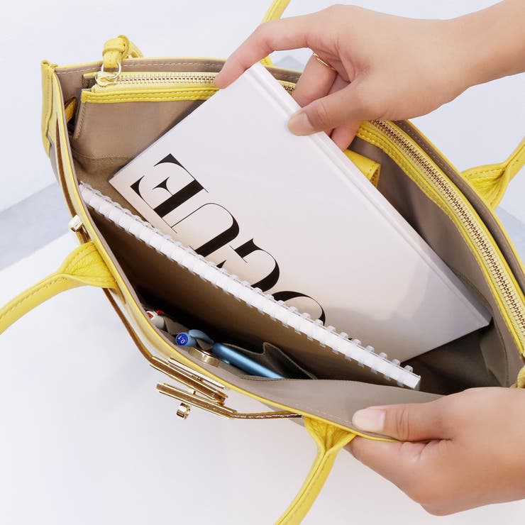 ペルケ perche / ナイロン牛革ヒネリ金具トートバッグ | UNBILLION | 詳細画像11 