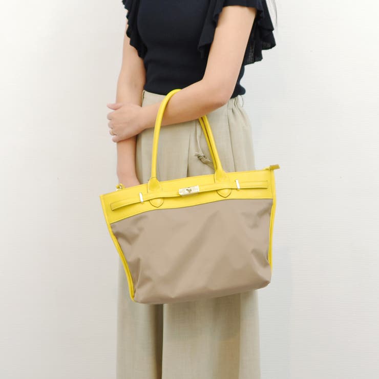 ペルケ perche / ナイロン牛革ヒネリ金具トートバッグ | UNBILLION | 詳細画像15 