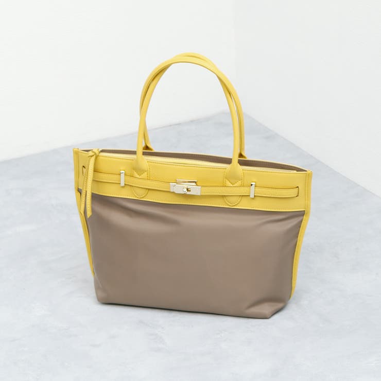 ペルケ perche / ナイロン牛革ヒネリ金具トートバッグ | UNBILLION | 詳細画像2 