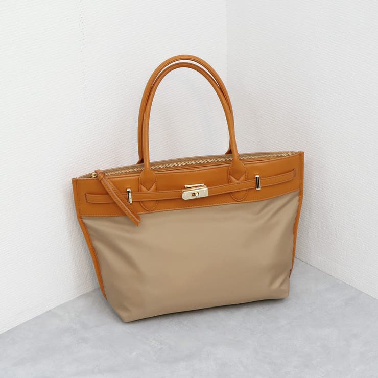 ペルケ perche / ナイロン牛革ヒネリ金具トートバッグ | UNBILLION | 詳細画像17 